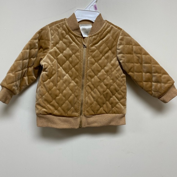 First Impressions Other - NWT Baby Girl First Impression Quilted Jacket Golden Brown